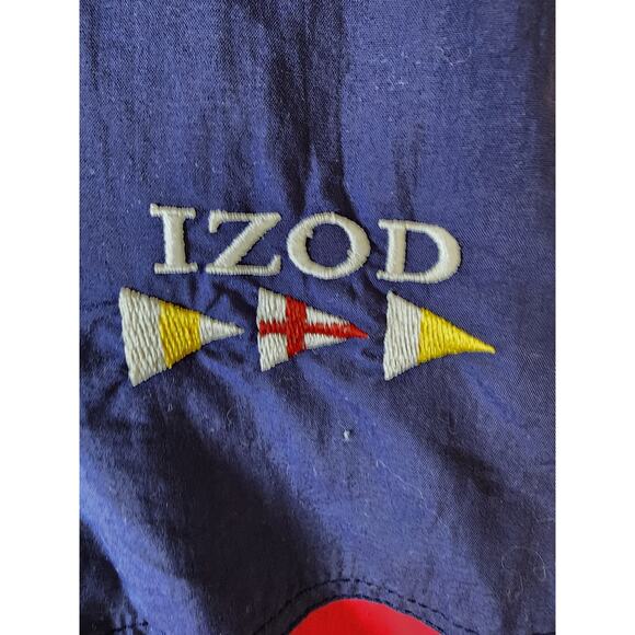 Izod Men's Nautical Colorbock Windbreaker Size Large - Picture 3 of 7